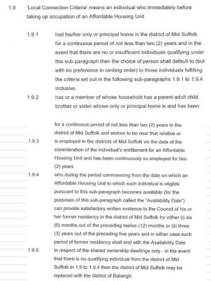 S106 Extra information