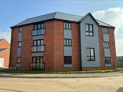 Front view of building