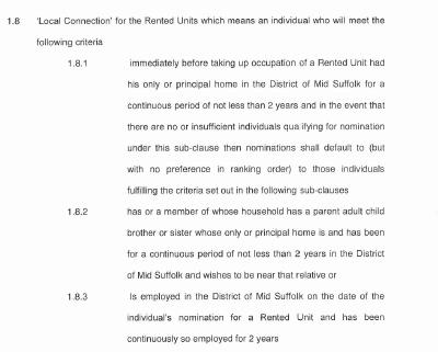 S106 Extra information